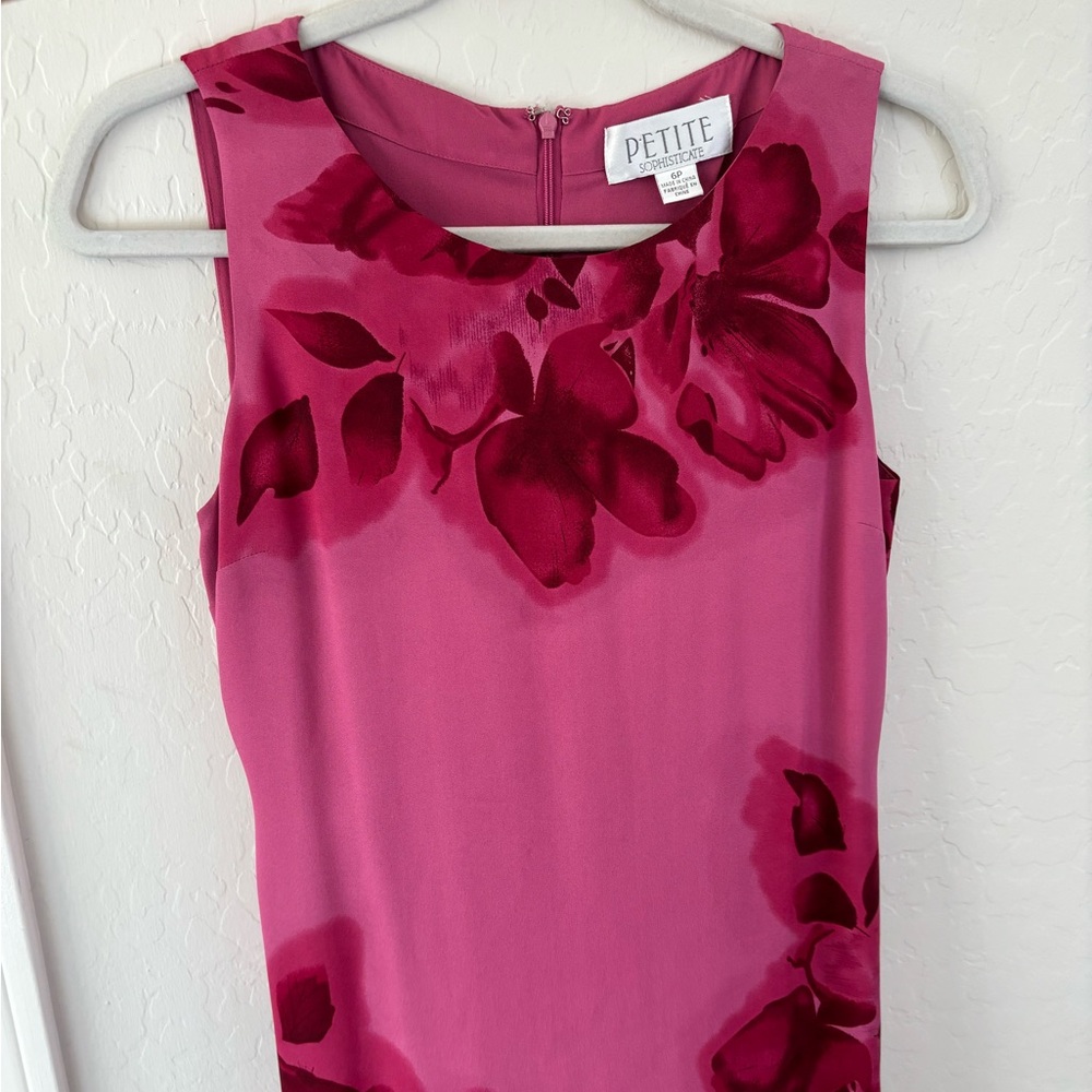 90s/2000s Pink Floral Maxi Dress